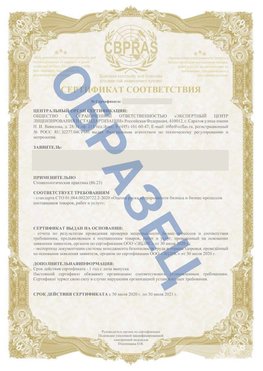 Образец Сертификат СТО 01.064.00220722.2-2020 Богучар Сертификат СТО 01.064.00220722.2-2020 